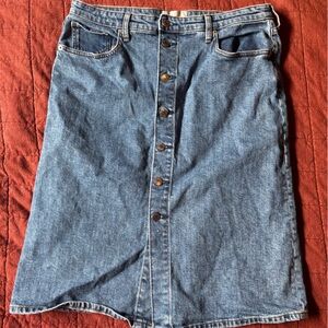 Everlane Blue Denim Skirt